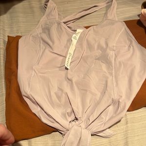 Lululemon Tank Top with Tie Front - Size 8